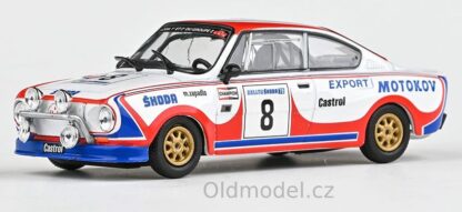 Modely autíček Škoda 130RS (1977) 1:43 - Škoda Rallye 1978 #6 Zapadlo - Motal - 143XABS-501TM. Kovové modely závodních aut Škoda, Oldmodel.cz