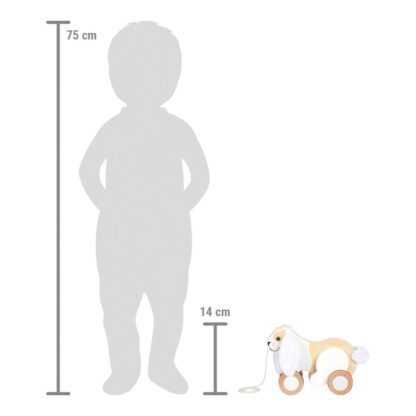 small foot Dřevěná tahací hračka Králík se šustivými oušky - Image 3