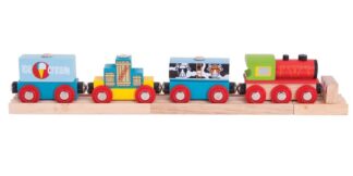 Bigjigs Rail Vlak se zbožím + 3 koleje