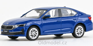Modely autíček Škoda Octavia IV FL (2024), 1:43 , Modrá Energy - 143AB-048MQ, kovové modely aut Škoda, Modely autíček pro každého - Oldmodel.cz