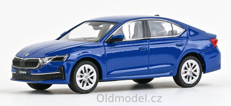 Model autíčka – Škoda Octavia IV FL (2024) 1:43 , Modrá Energy