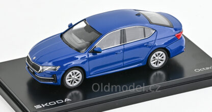 Modely autíček Škoda Octavia IV FL (2024), 1:43 , Modrá Energy - 143AB-048MQ, kovové modely aut Škoda, Modely autíček pro každého - Oldmodel.cz