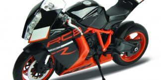 Welly - Motocykl KTM 1190 RC8 R 1:10 černooranžový