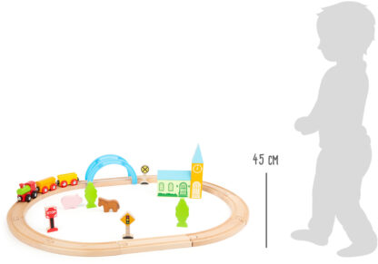 small foot Dřevěná vláčkodráha město a venkov - Obrázek 4