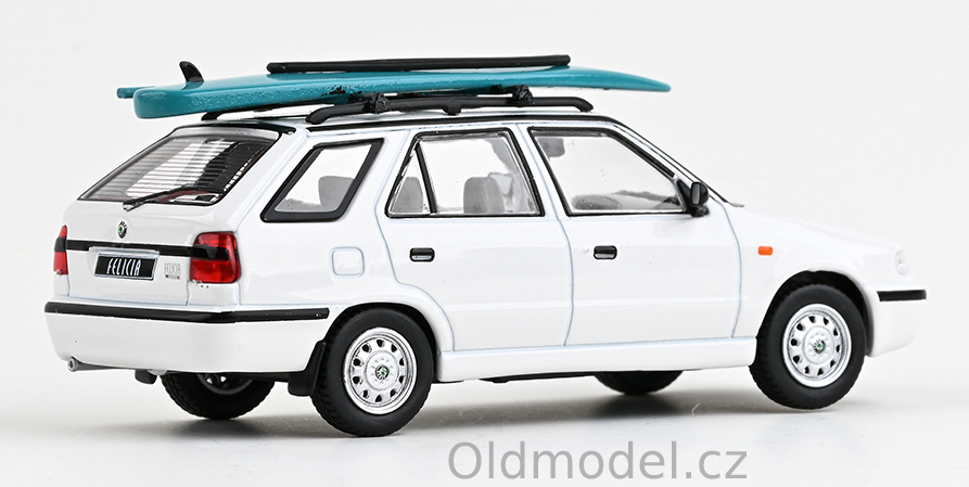 Škoda Felicia FL Combi (1998) 1:43 s Doplňkem - Bílá Candy - 143AU-730E - Modely autíček, kovové modely aut Škoda - Oldmodel