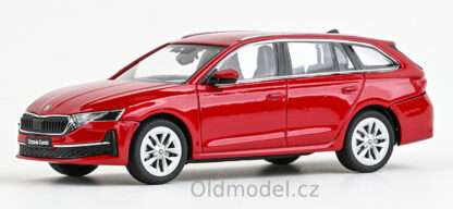 Modely autíček Škoda Octavia IV FL Combi (2024), 1:43 , Červená Velvet Metalíza - 143AB-050JF, kovové modely aut Škoda, Modely autíček pro každého - Oldmodel.cz