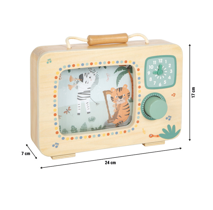 small foot Dřevěná televizní hudební skříňka Safari - Obrázek 2