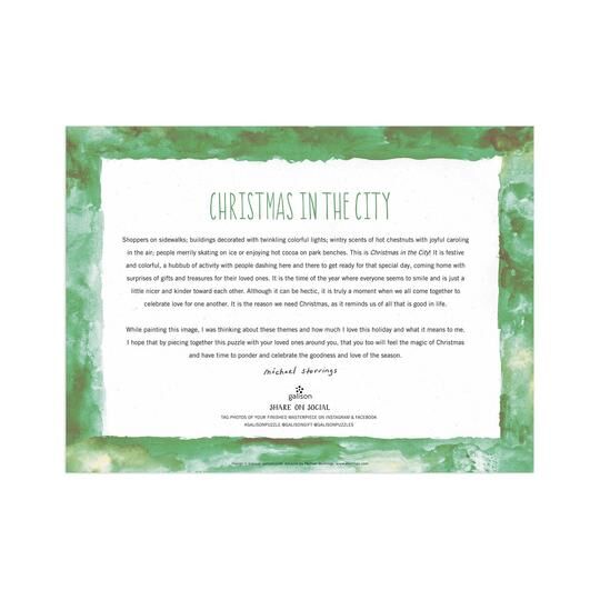 Galison Puzzle Vánoce ve městě 1000 dílků Poškozený obal - Obrázek 5