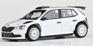 Modely autíček Model autíčka Škoda Fabia III FL Rally2 Evo (2019) 1:43 - Asfaltová kola, 143XAB-606E, kovové modely závodních aut Škoda, Oldmodel.cz