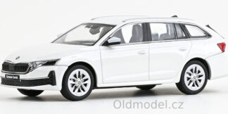 Modely autíček Škoda Octavia IV FL Combi (2024), 1:43 , Bílá Candy - 143AB-050E, kovové modely aut Škoda, Modely autíček pro každého - Oldmodel.cz