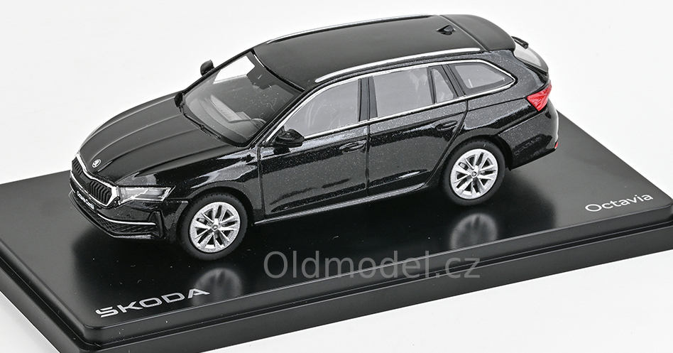 Modely autíček Škoda Octavia IV FL Combi (2024), 1:43 , Bílá Candy - 143AB-050E, kovové modely aut Škoda, Modely autíček pro každého - Oldmodel.cz