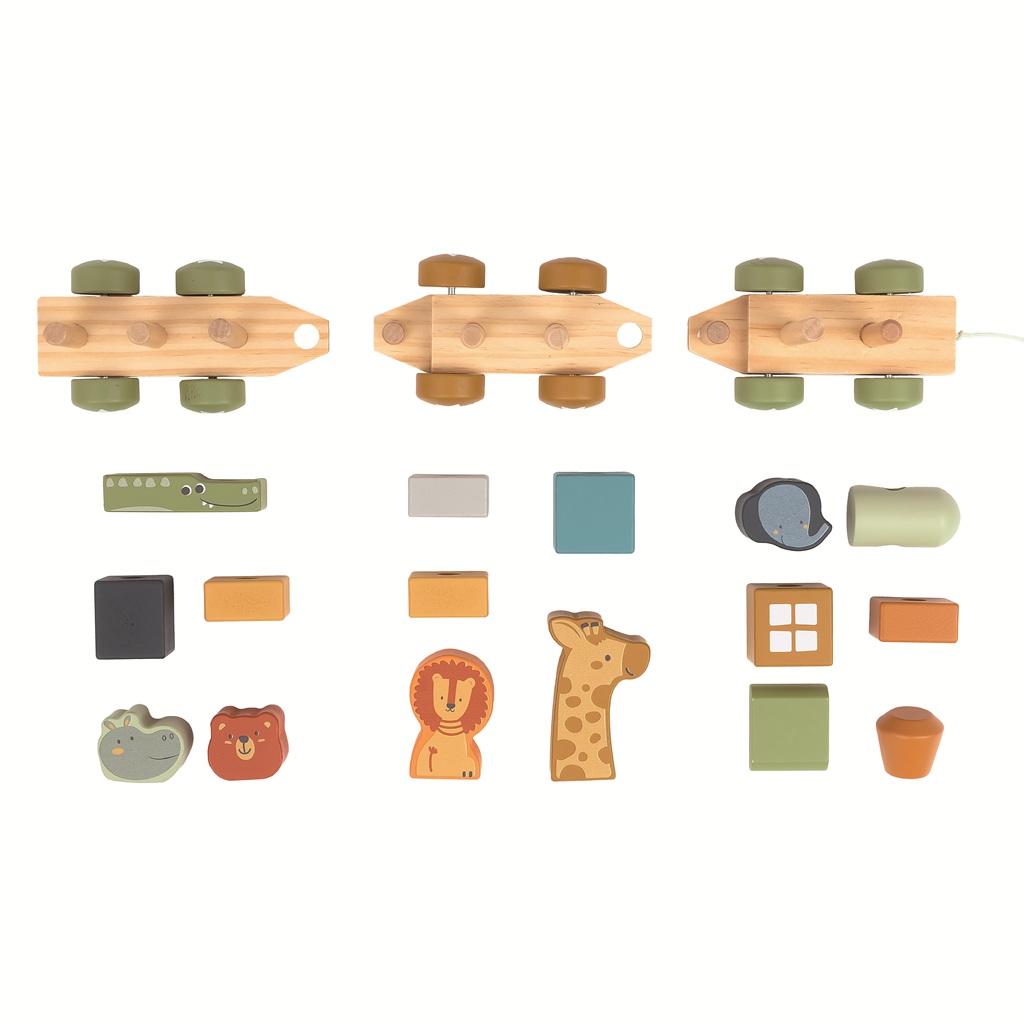 2Kids Toys Dřevěný vláček se zvířátky - Obrázek 2