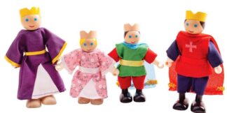 Bigjigs Toys Dřevěné postavičky královská rodina
