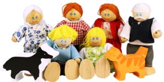 Bigjigs Toys Set rodinky do domečku