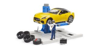 Bruder Autoservis s roadsterem a mechanikem