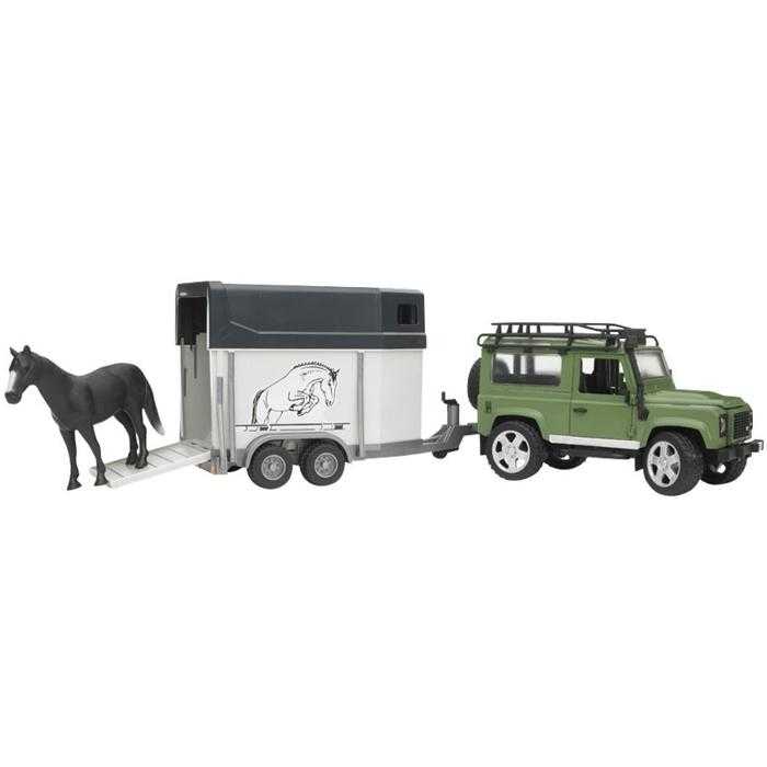 Bruder LAND ROVER s přepravníkem na koně - Obrázek 2