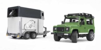 Bruder LAND ROVER s přepravníkem na koně
