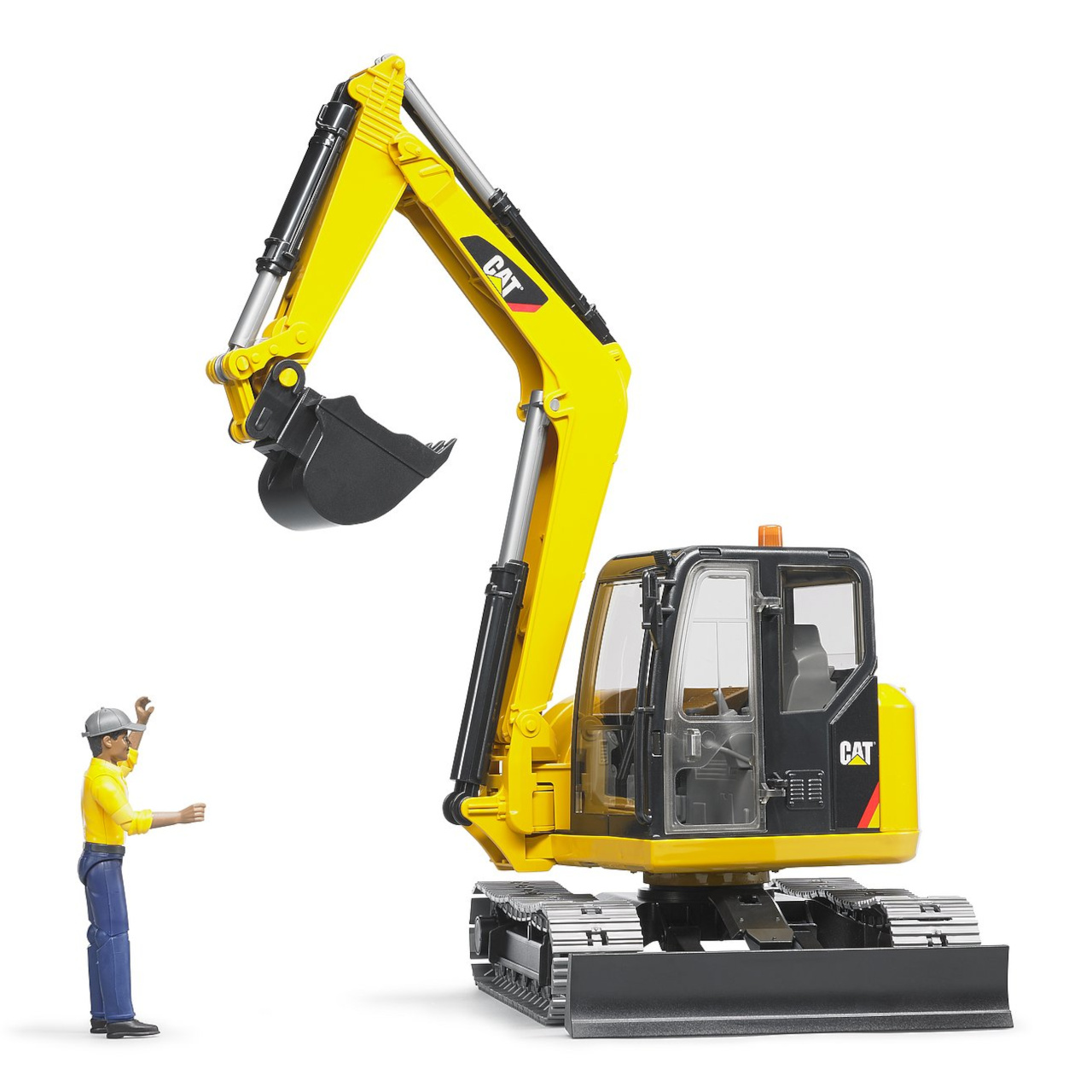 Bruder Minibagr CAT s figurkou - Obrázek 7