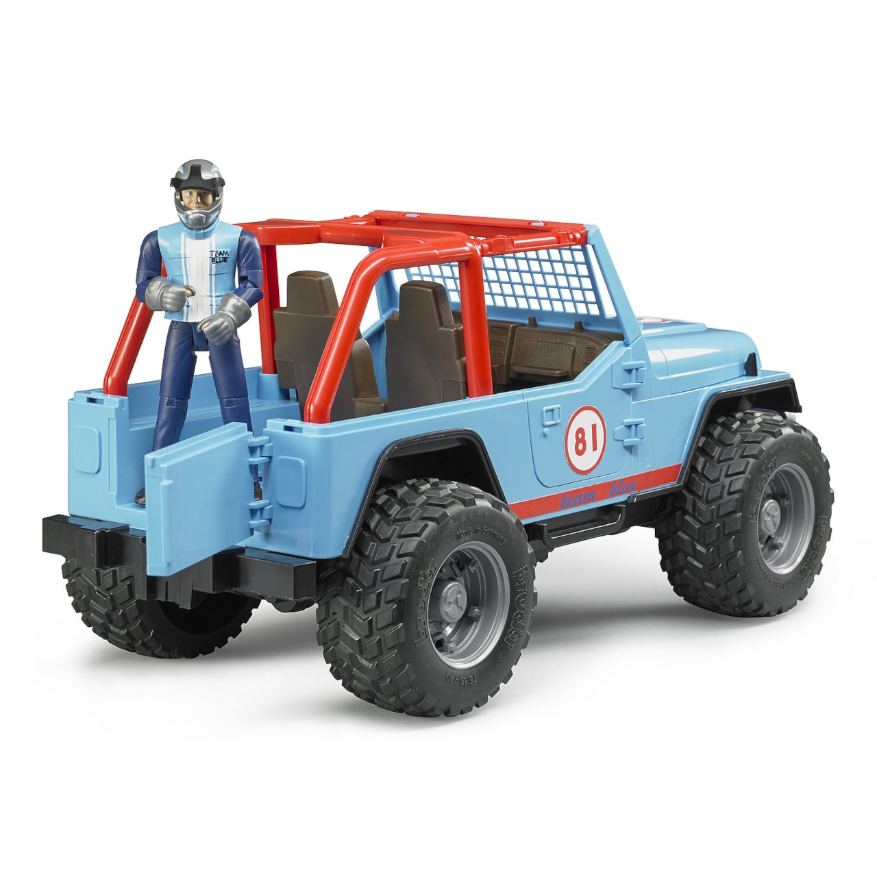 Bruder Modré auto JEEP s řidičem - Obrázek 2