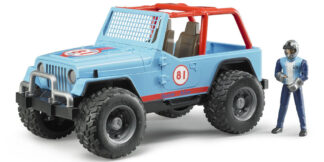 Bruder Modré auto JEEP s řidičem