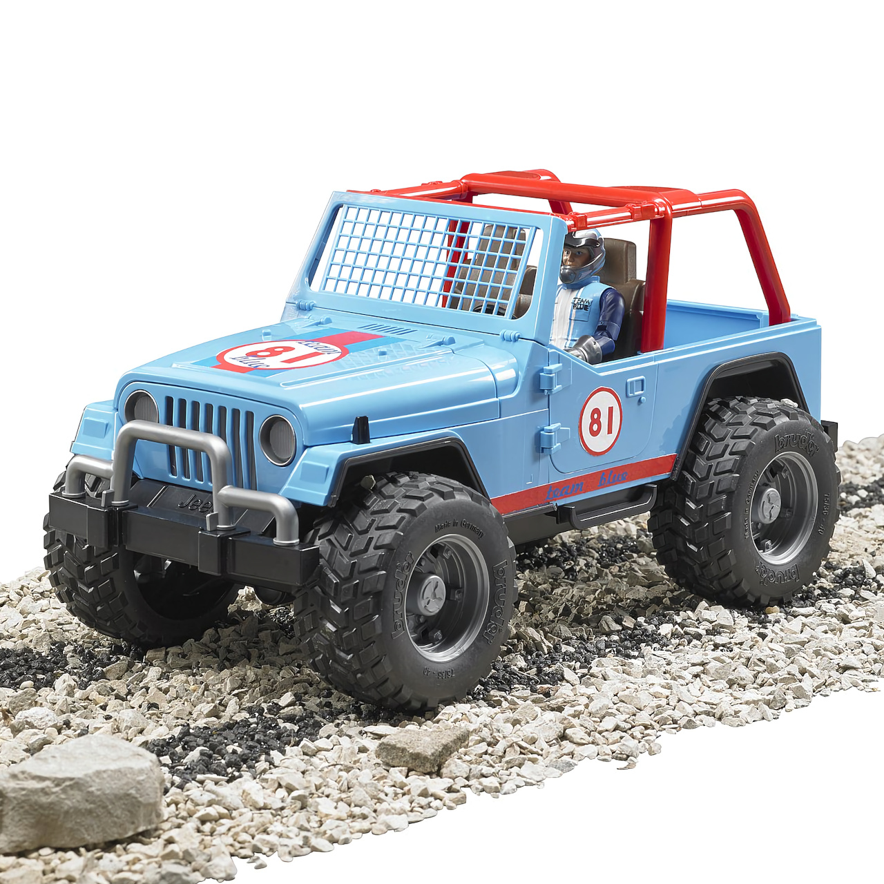 Bruder Modré auto JEEP s řidičem - Obrázek 4