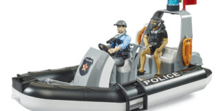 Bruder Policejní člun s policistou a potápěčem