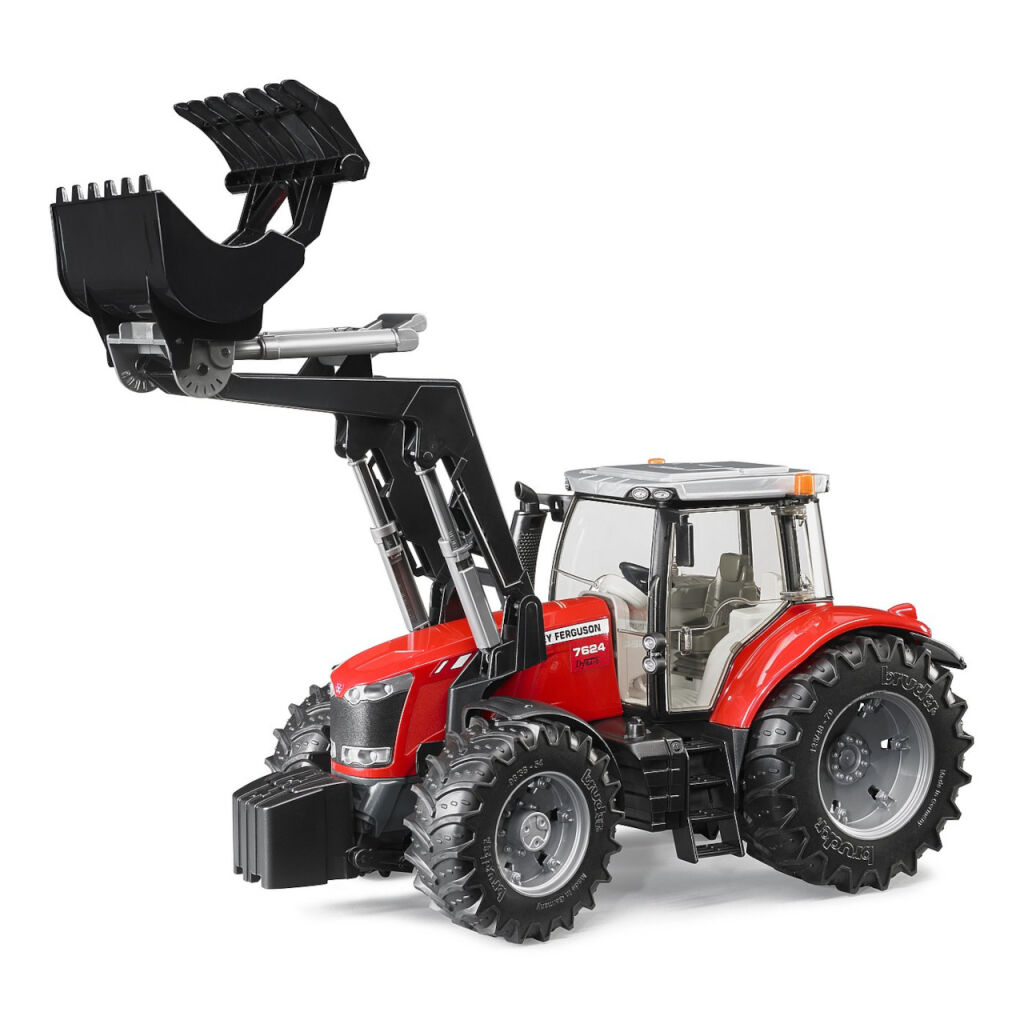 Bruder Traktor MASSEY FERGUSON 7624 s čelním nakladačem - Obrázek 3