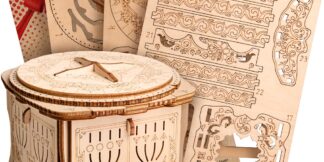 EscapeWelt 3D dřevěná skládačka hlavolamu Secret Lock Box