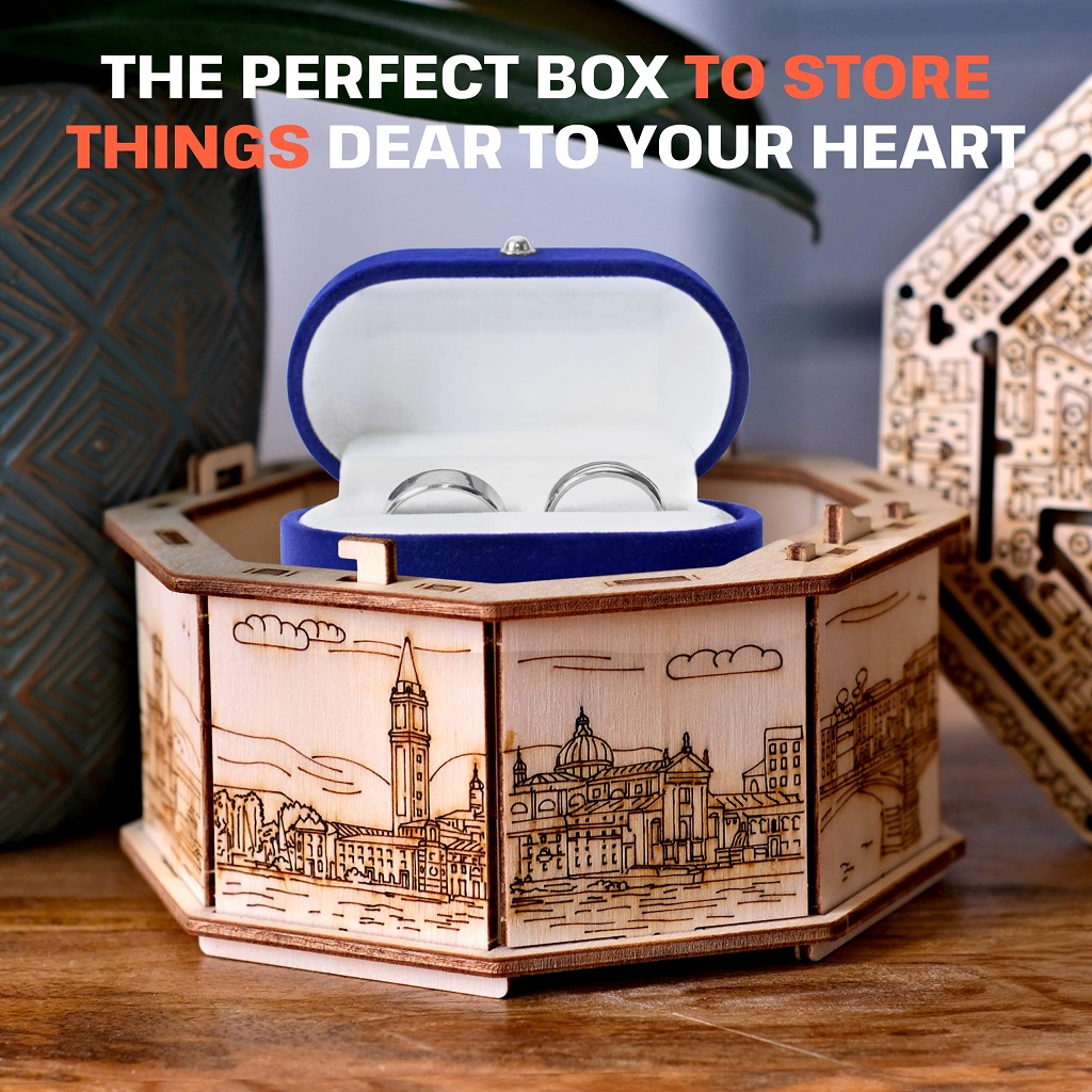 EscapeWelt Dřevěný hlavolam Secret Maze Box - Obrázek 5