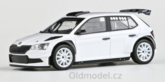 Modely autíček Model autíčka Škoda Fabia III FL Rally2 Evo (2019) 1:43 - Asfaltová kola zákaznická, 143XAB-606E2, kovové modely závodních aut Škoda, Oldmodel.cz