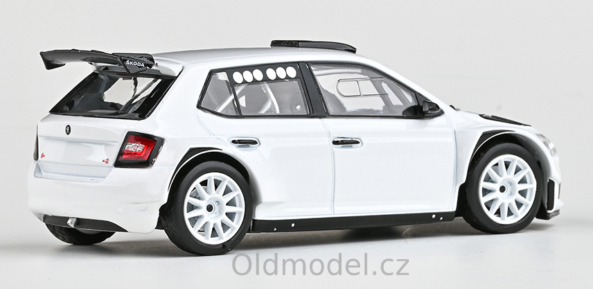 Modely autíček Model autíčka Škoda Fabia III FL Rally2 Evo (2019) 1:43 - Asfaltová kola zákaznická, 143XAB-606E2, kovové modely závodních aut Škoda, Oldmodel.cz