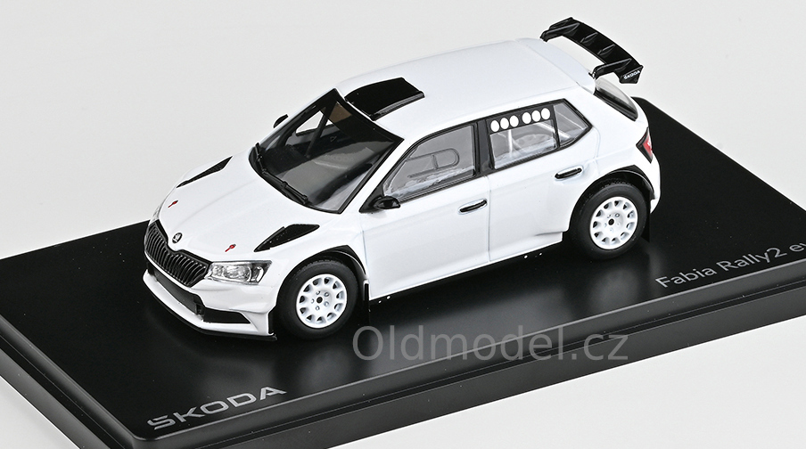 Modely autíček Model autíčka Škoda Fabia III FL Rally2 Evo (2019) 1:43 - Šotolinová kola Motorsport, 143XAB-606Eg, kovové modely závodních aut Škoda, Oldmodel.cz