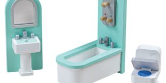 Tidlo Dřevěný nábytek koupelna tyrkysová