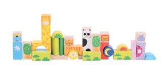 Bigjigs Baby Barevné kostky Safari