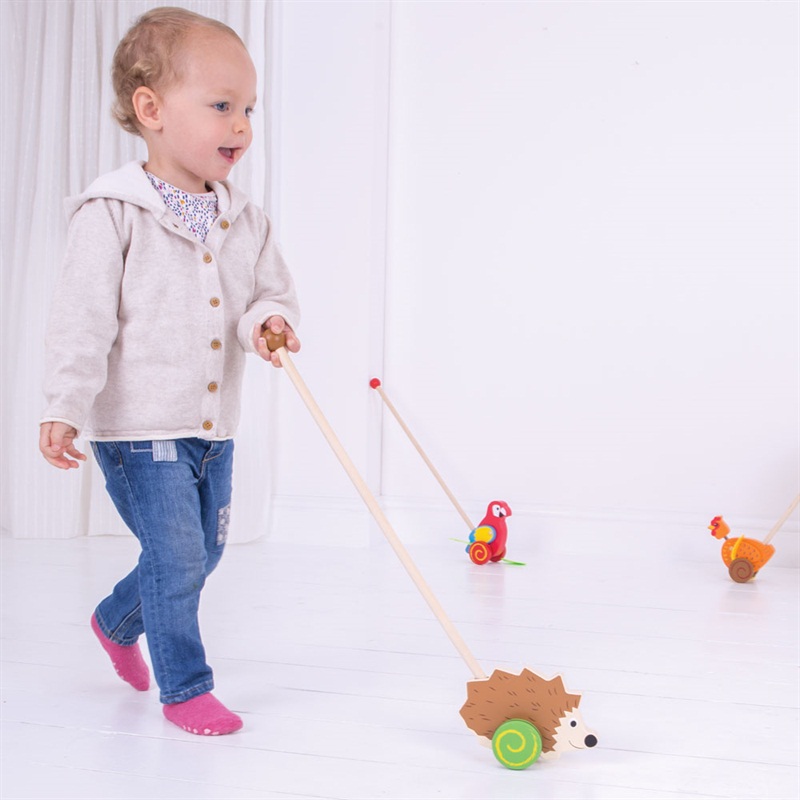 Bigjigs Baby Dřevěný jezdík Ježek - Obrázek 3