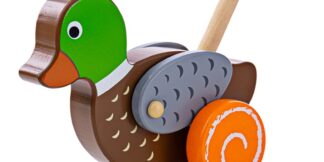 Bigjigs Baby Dřevěný jezdík Kačer