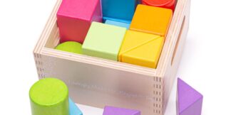 Bigjigs Baby První dřevěné kostky set 17 kusů