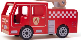 Bigjigs Toys Dřevěné hasičské auto