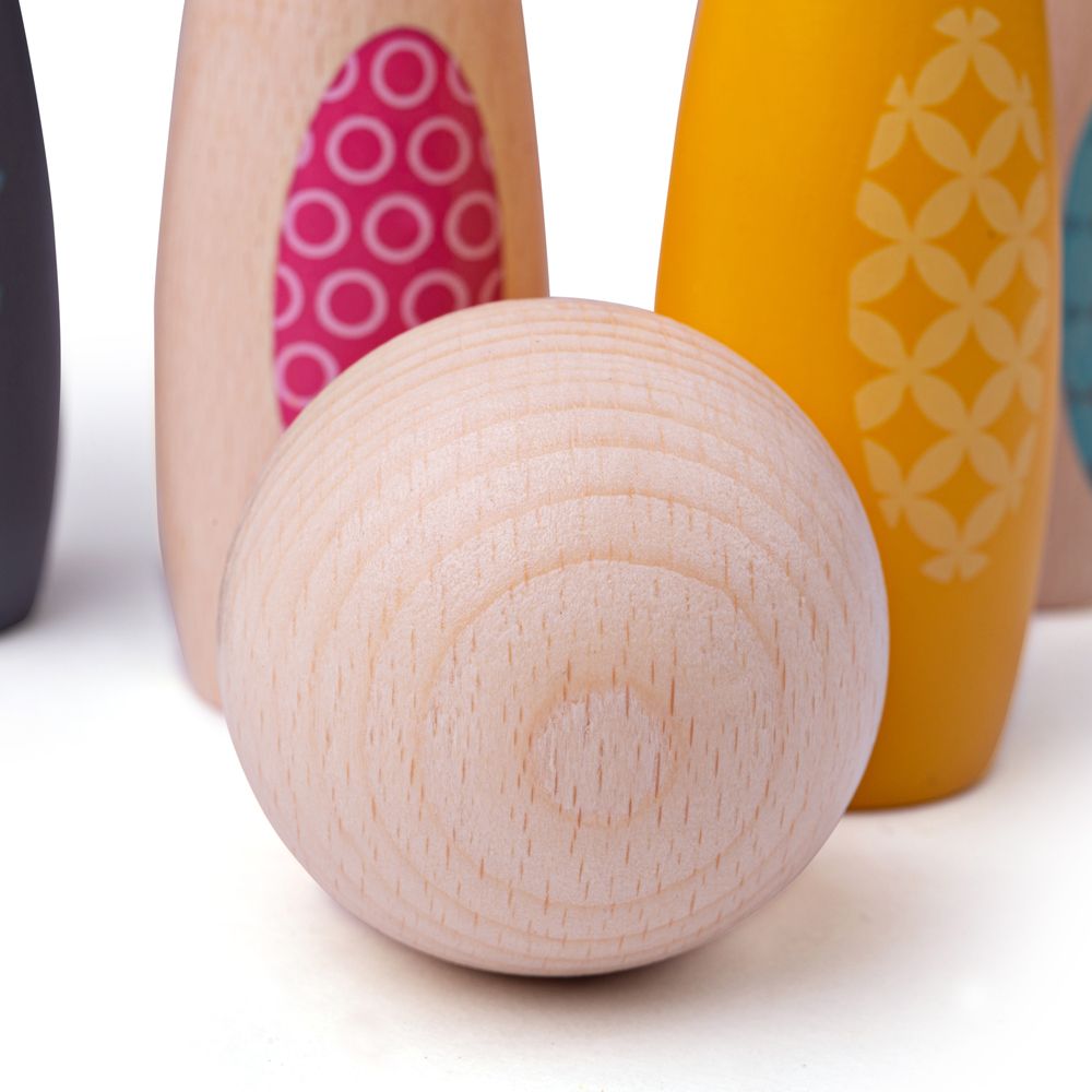 Bigjigs Toys Kuželky lesní zvířátka - Obrázek 3