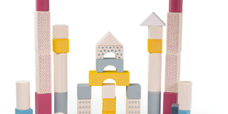 Bigjigs Toys Kyblík s kostkami 50 ks