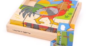 Bigjigs Toys Obrázkové kostky farma