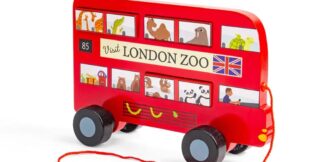 Bigjigs Toys Tahací hračka Londýnský autobus