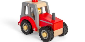 Bigjigs Toys Traktor červený
