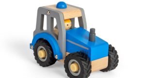 Bigjigs Toys Traktor modrý