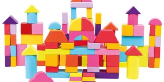 Bino Kostky v kyblíku 100 ks nové barvy