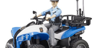 Bruder BWORLD modrá čtyřkolka policie s figurkou