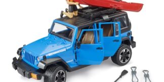 Bruder Jeep Wrangler Rubicon s kajakem a figurkou 1:16