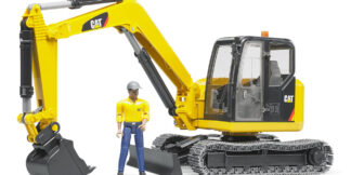 Bruder Minibagr CAT s figurkou