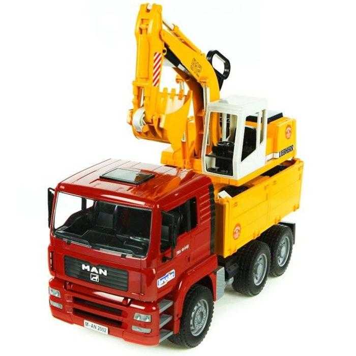 Bruder Nákladní auto MAN a bagr - Obrázek 3