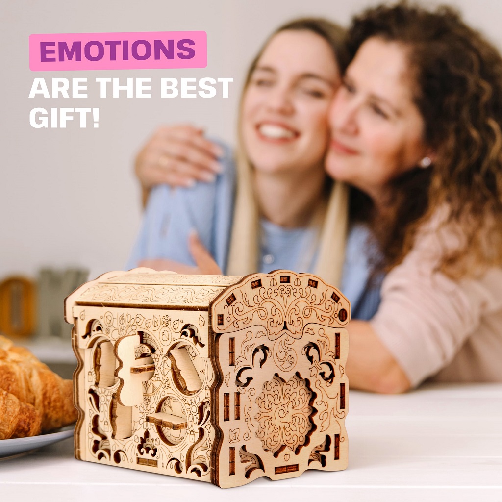 EscapeWelt Dřevěný hlavolam Secret Treasure Box - Obrázek 4